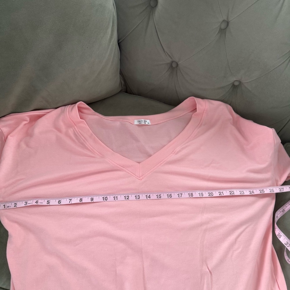 Pink Women's Lounge Set, Peachy Pink, 2X - Picture 11 of 15